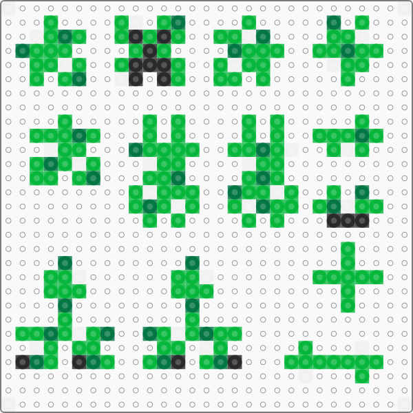 Minecraft Creeper Pärlplatta