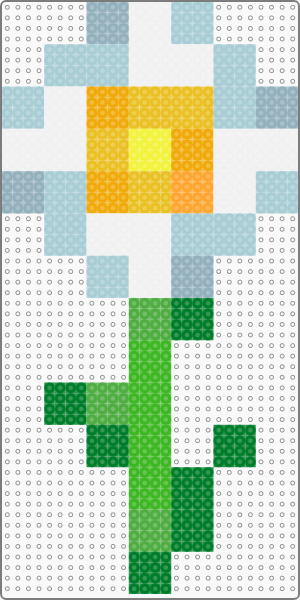 Minecraft Oxeye Daisy Pärlplatta