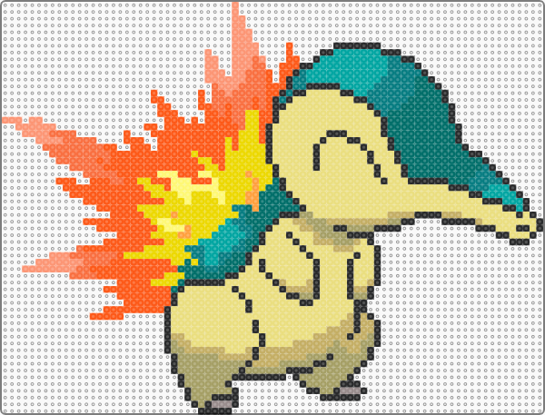 Pokémon Cyndaquil Pärlplatta