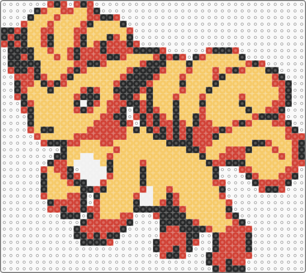 Pokémon Vulpix Pärlplatta