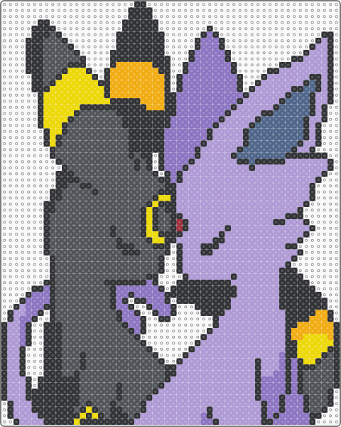 Pokémon Umbreon och Espeon Pärlplatta