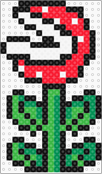 Super Mario Piranha Plant Pärlplatta